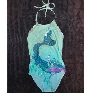 Mermaid one piece bathing suit